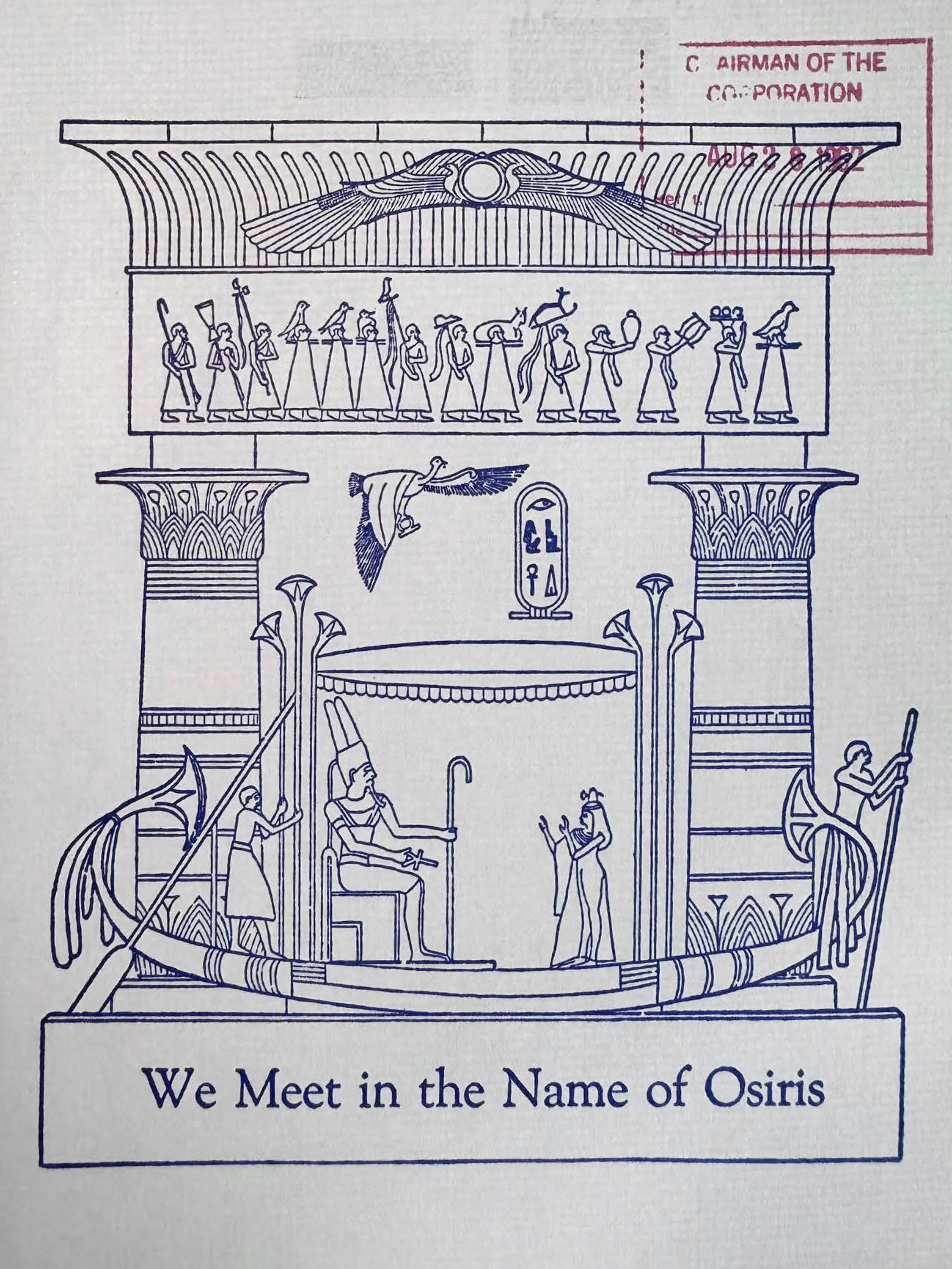 The cover of an Osiris membership directory produced in 1962.