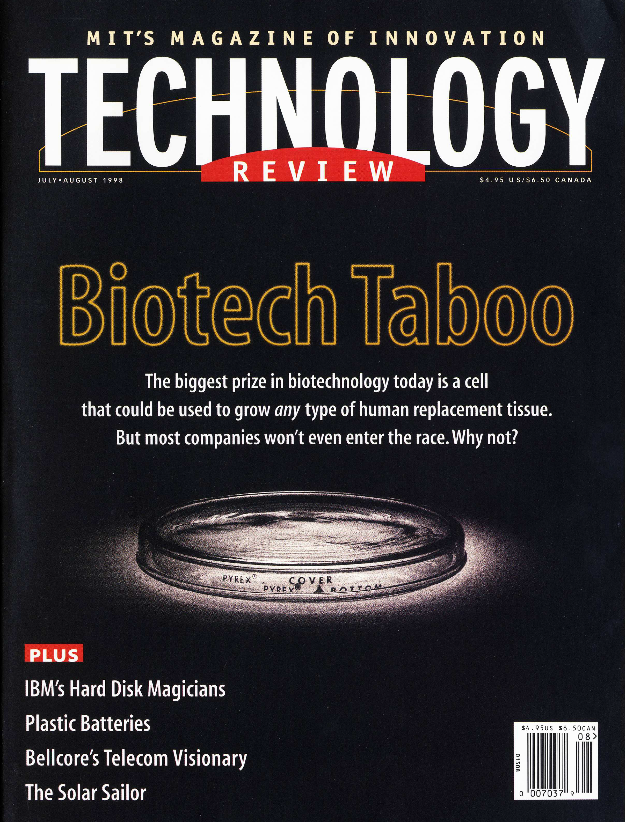 July/August 1998 cover of MIT Technology Review